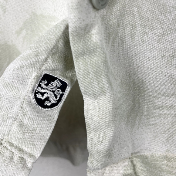 Nat Nast Luxury Originals Hawaiian Silk Blend Shirt Mens Large Green Tropical - Picture 4 of 14